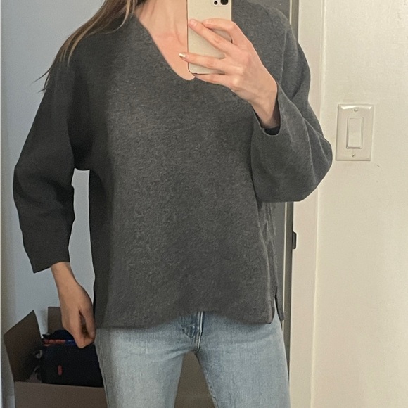 The Row Oversized Sweater in Merino/Cashmere Wool blend
